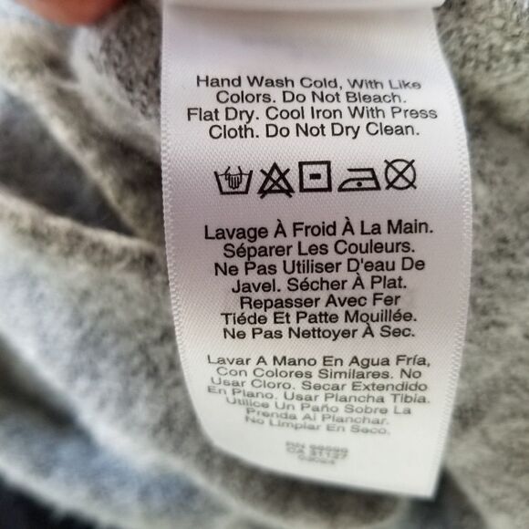 DKNY gray short sleeve twist front sweater - Picture 6 of 6